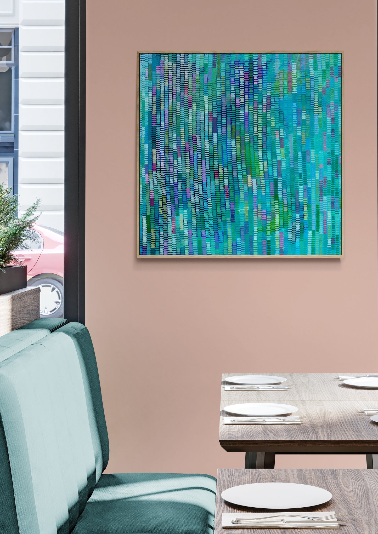 An Ocean of lavender Original Framed