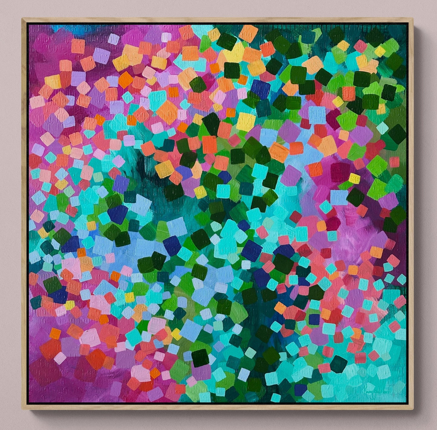 Dance in Cherry blossom original framed