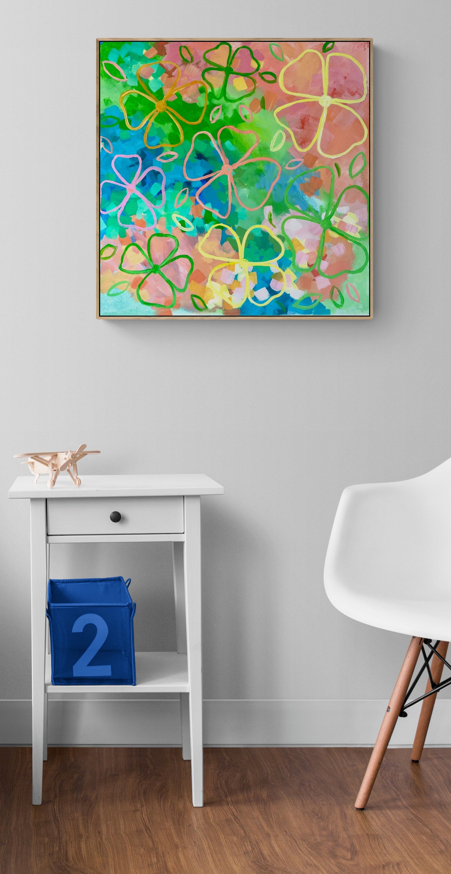 Flower Carnival Original framed