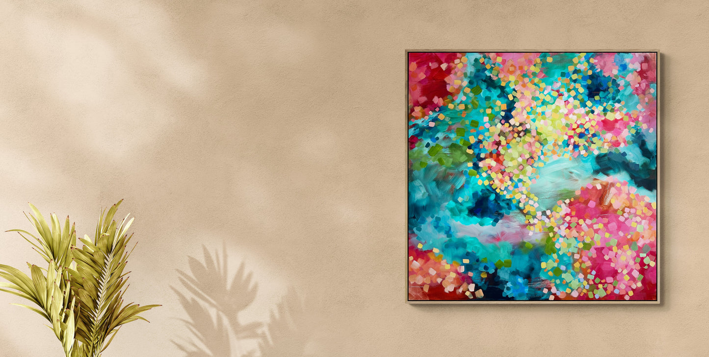 Sunlit Coral Ocean Limited Edition print