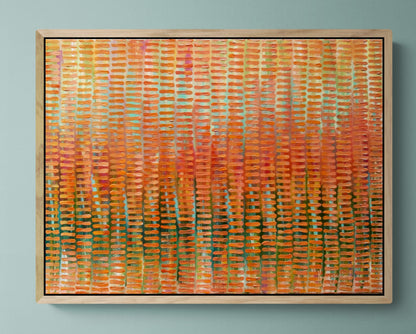 A Veil of Vermillion Original framed