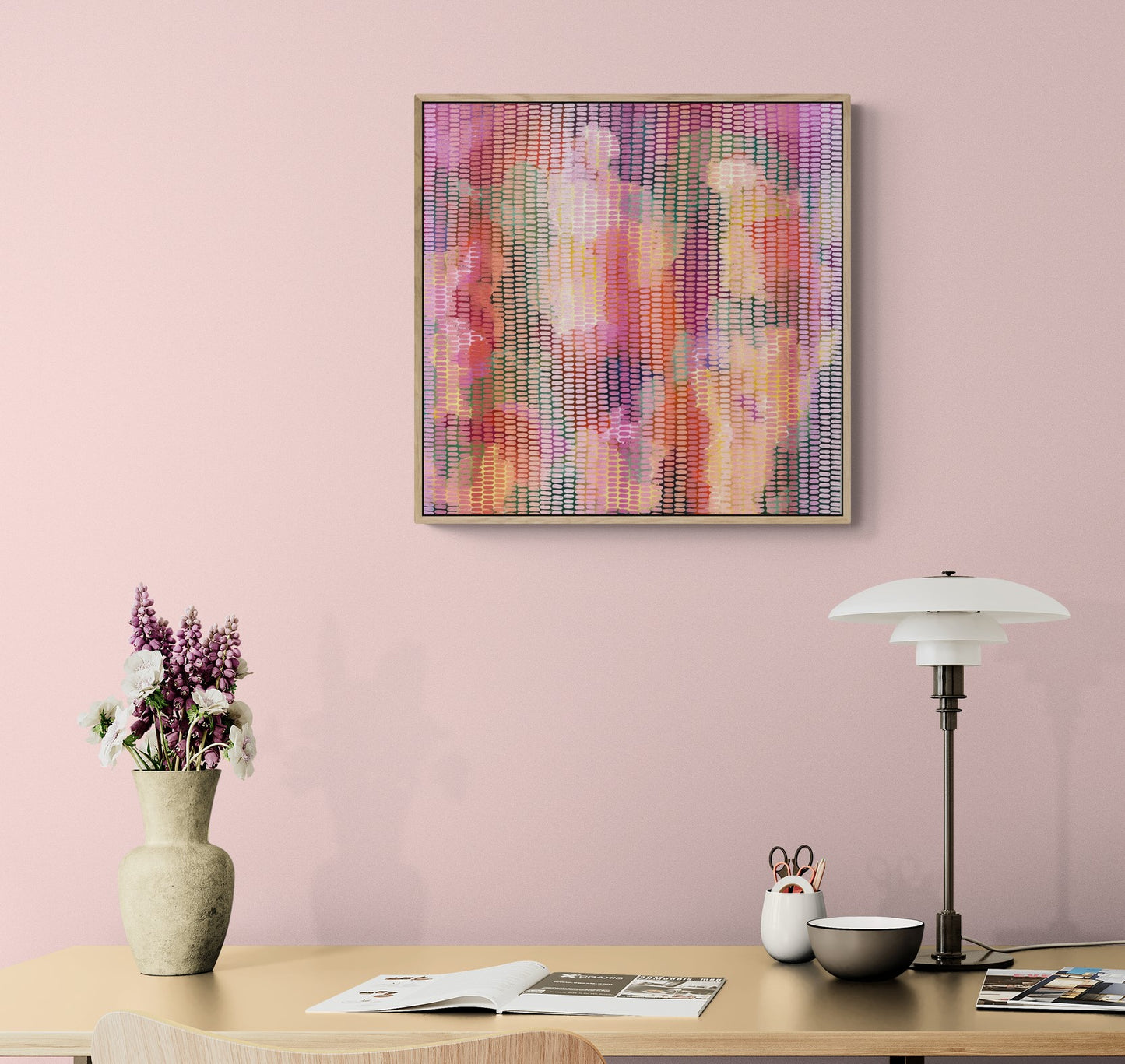 Cherry Blossom Dance - Framed in Oak