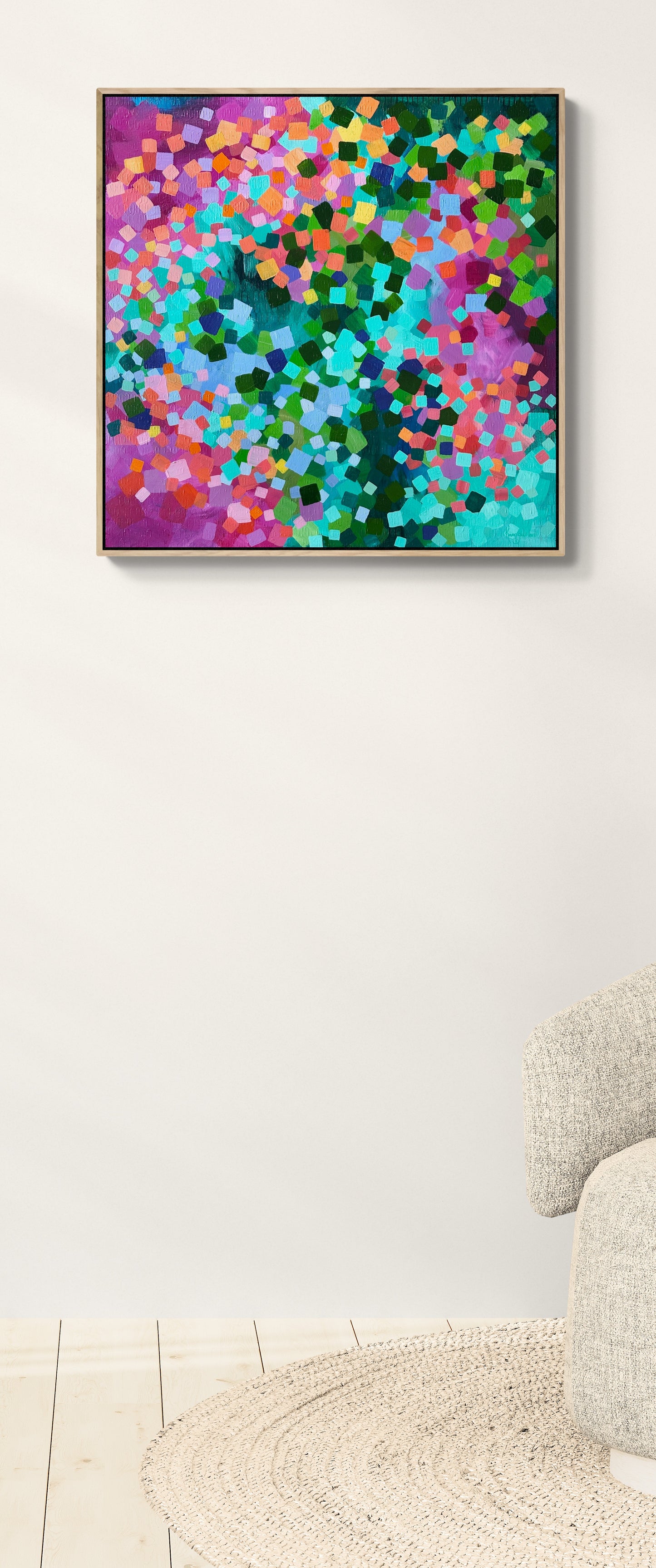 Dance in Cherry blossom original framed