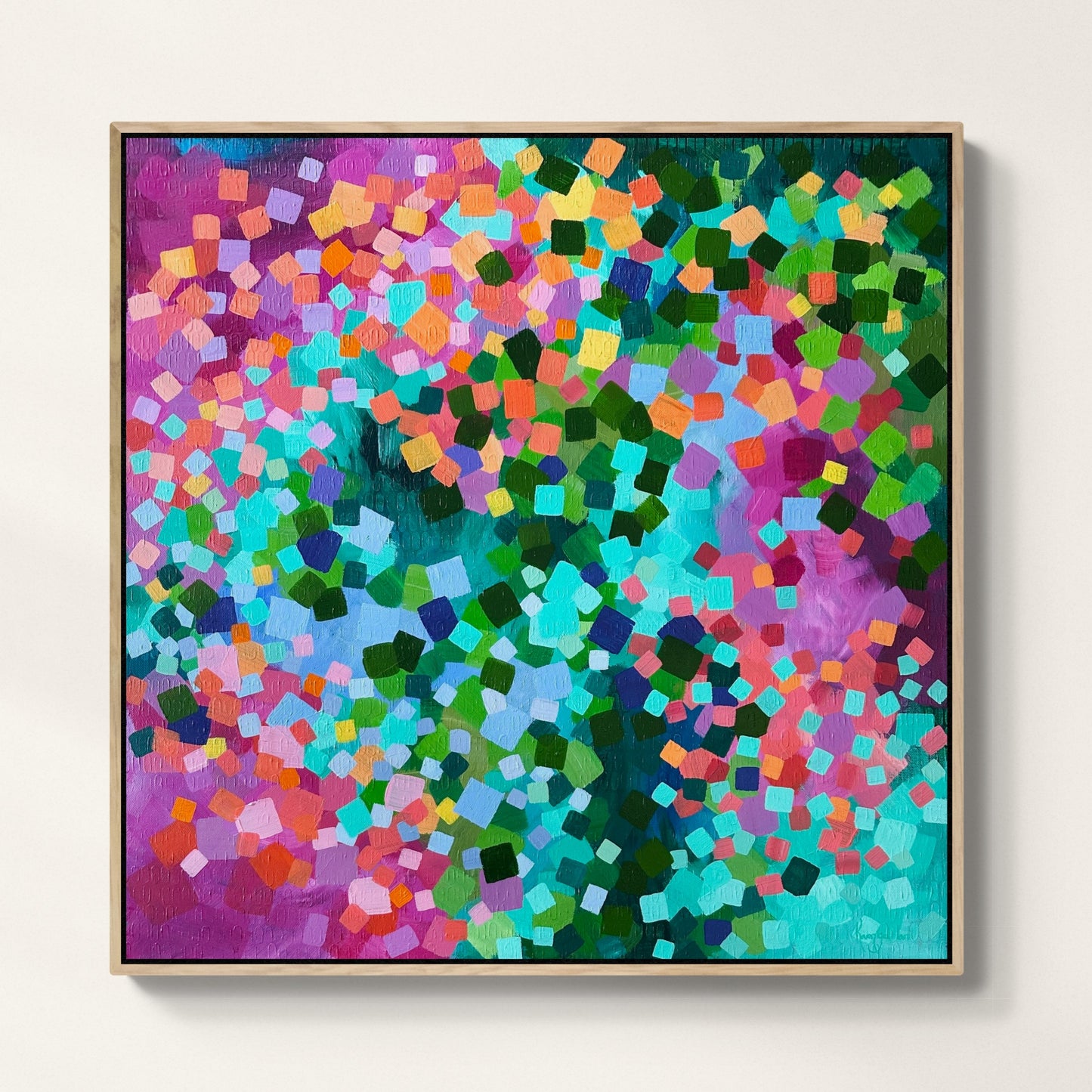 Dance in Cherry blossom original framed