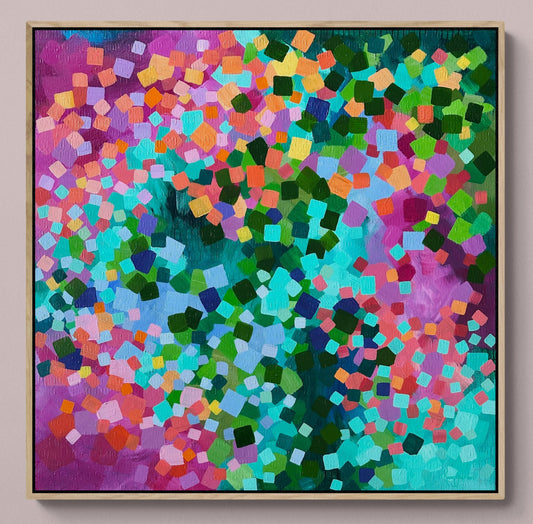 Dance in Cherry blossom original framed