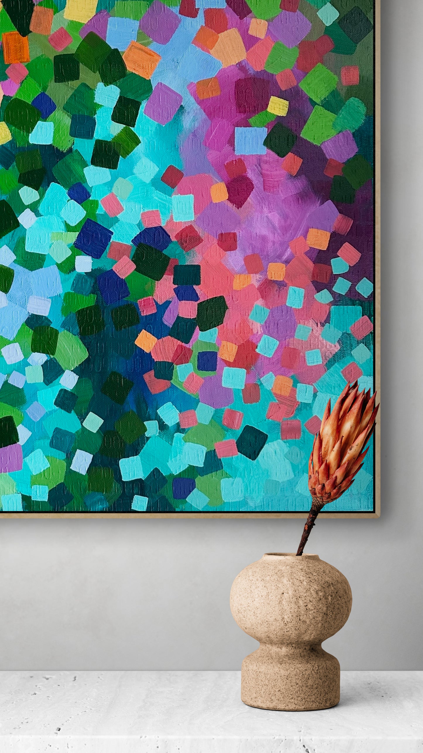 Dance in Cherry blossom original framed