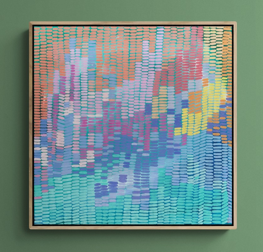 Evening Blush framed original