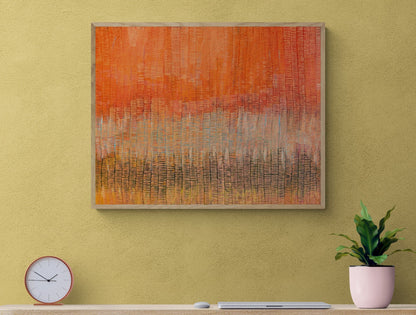 Burnt Orange Landscape - Print on Canvas