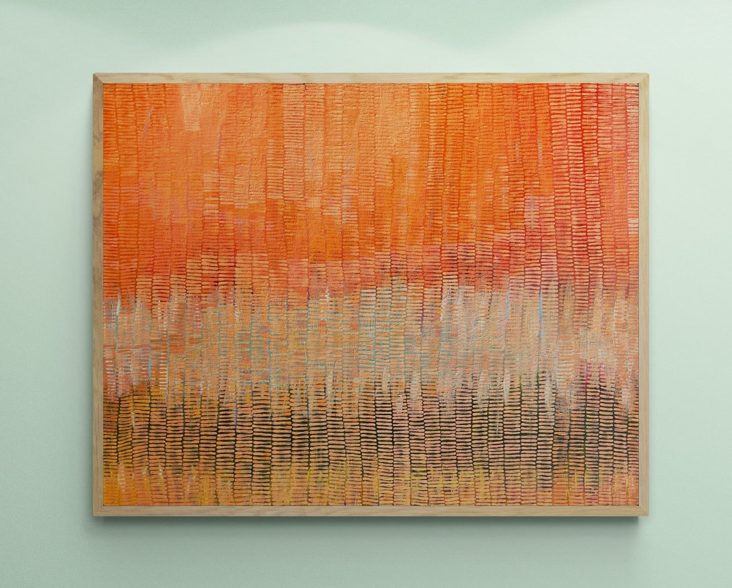 Burnt Orange Landscape - Print on Canvas