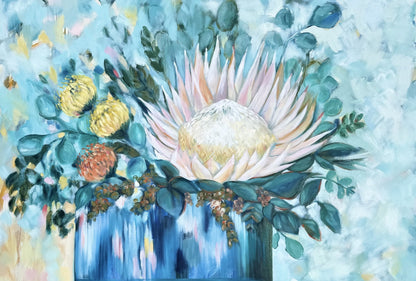 Proteas and Pin Cushions - Original art