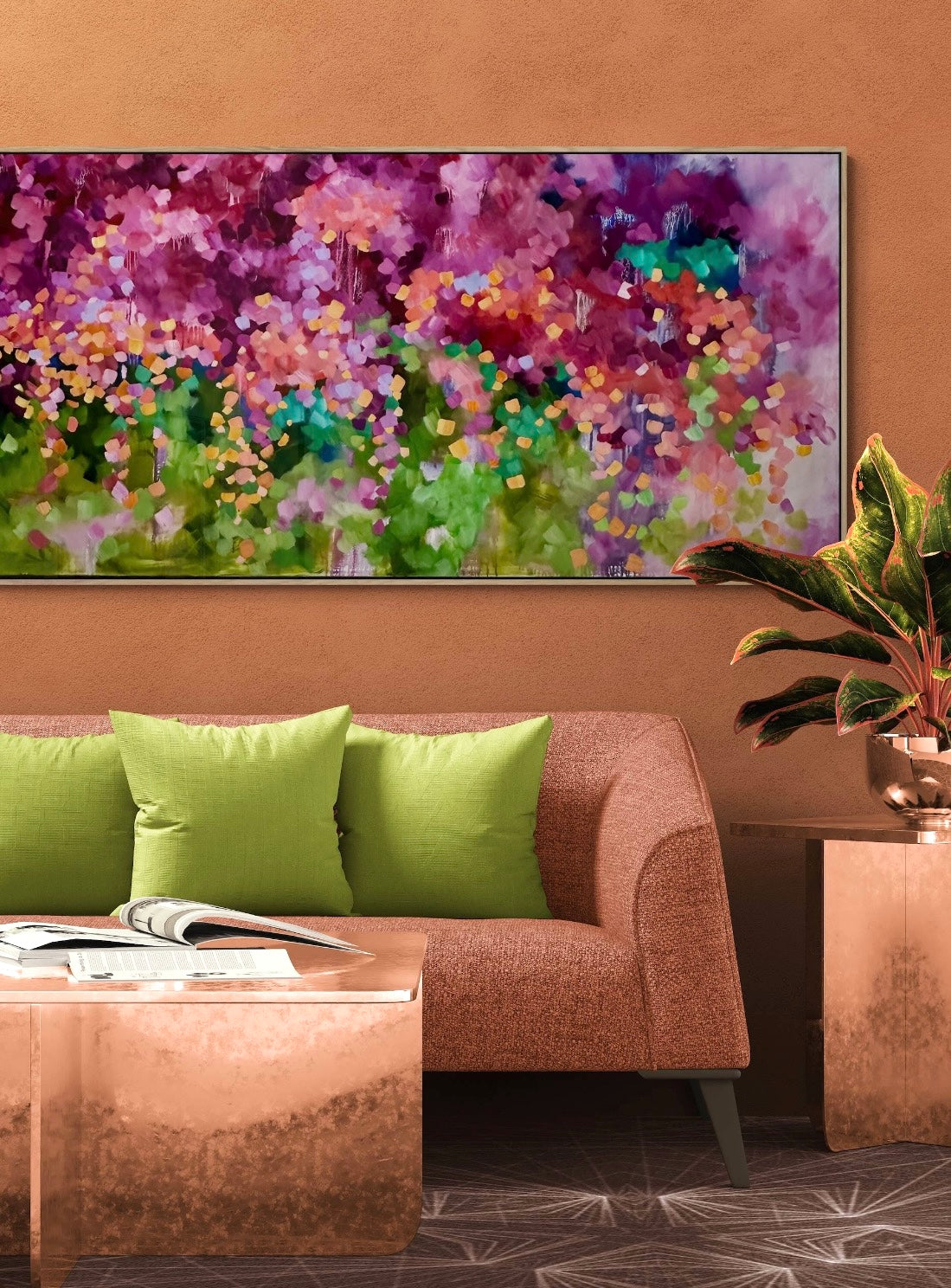 Coral mischief Lavender delight