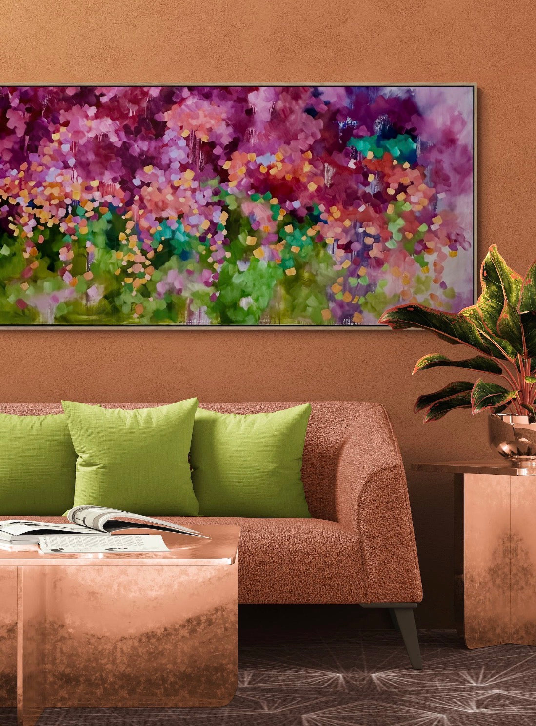 Coral mischief Lavender delight