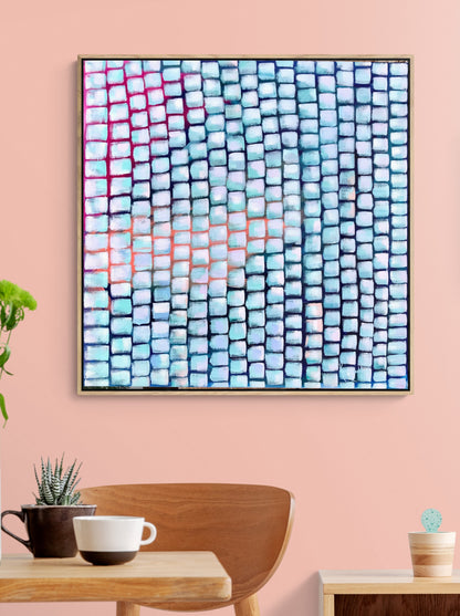 Mosaics are paper thin - Framed original