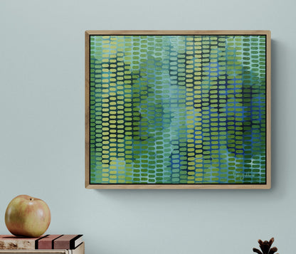 Lakes Edge Sage Original Framed