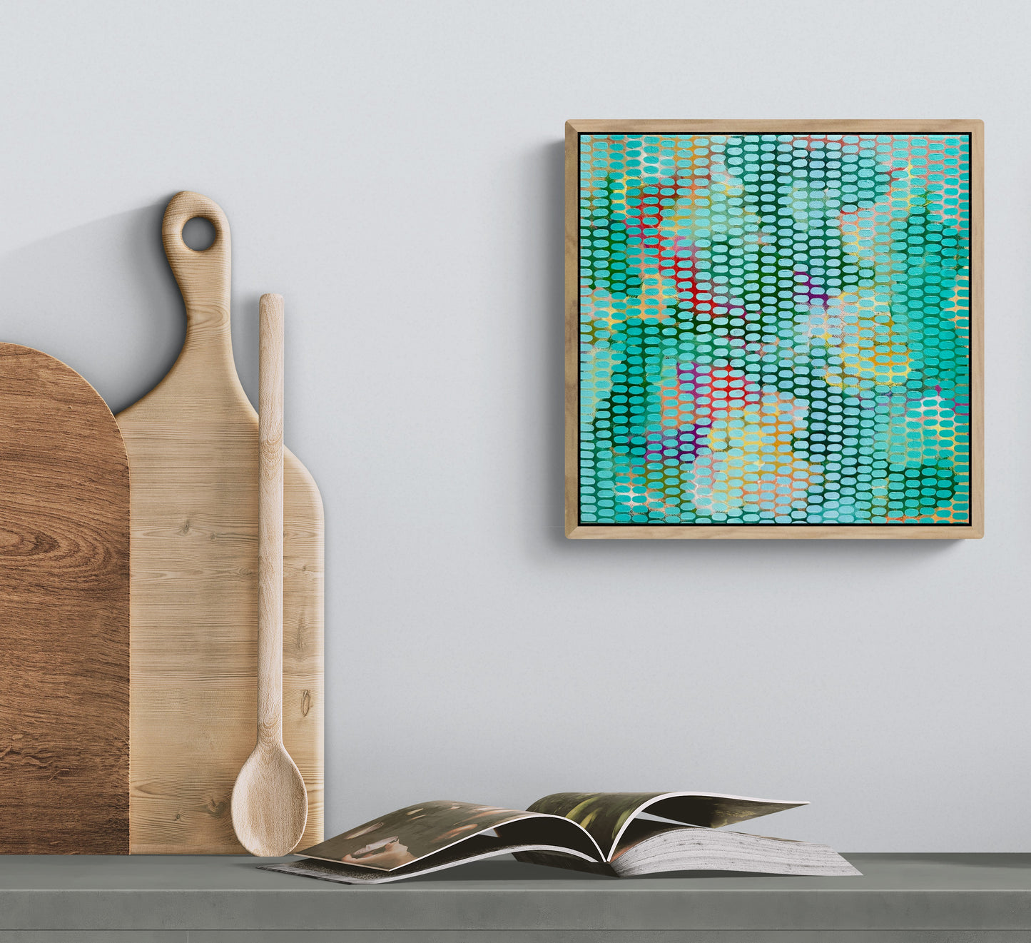 Sage and Blush Framed original