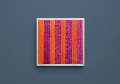 Flourish - orange and cerise stripe